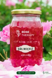 Gül reçeli kavanozda 400 gr